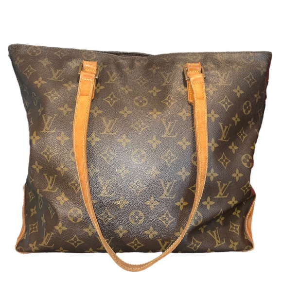 LOUIS VUITTON Authentic Cabas Mezzo TH0032 Shoulder Bag Code Large Tote Bag - Picture 7 of 13